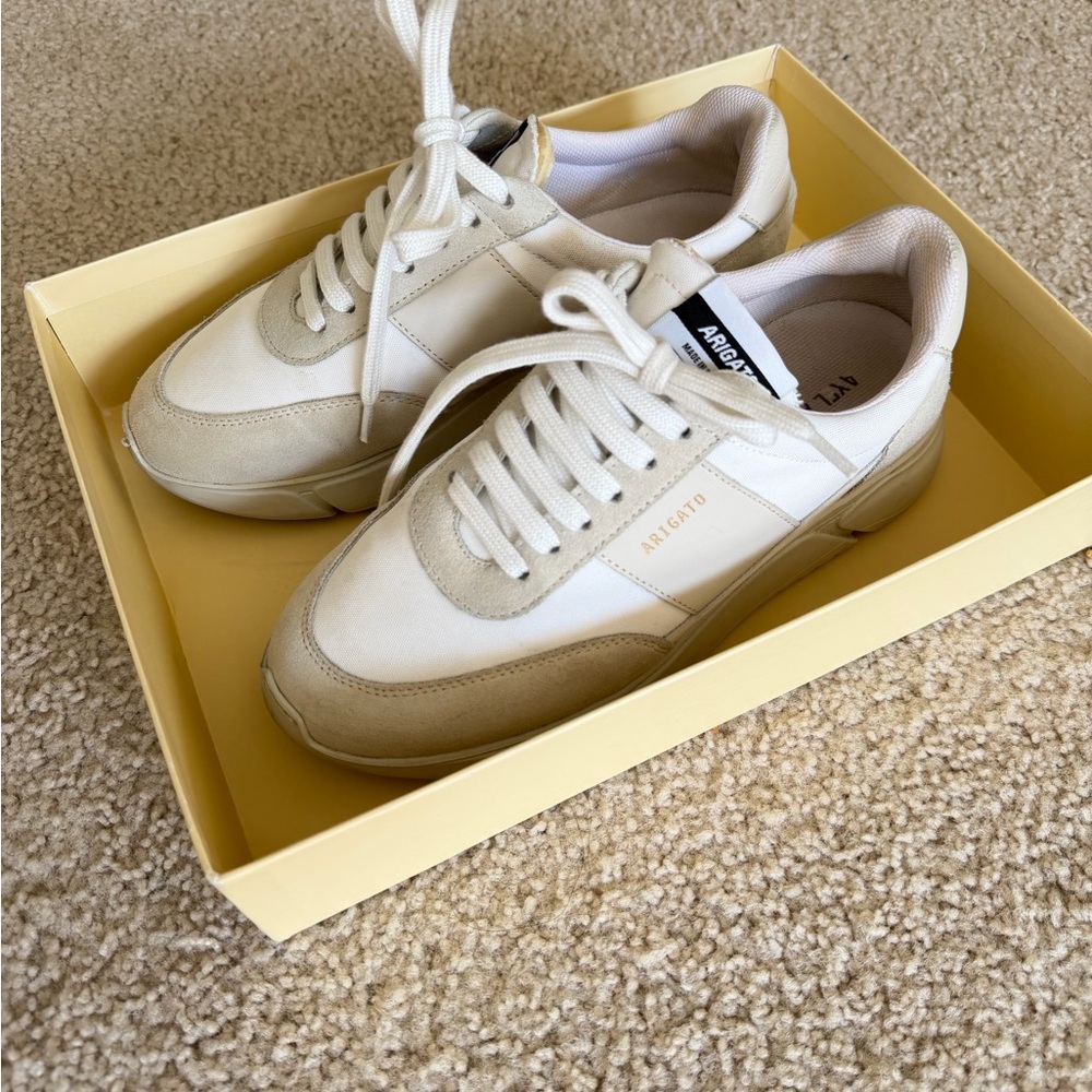 Axel Arigato Cream and White Sneakers - Picture 2 of 12